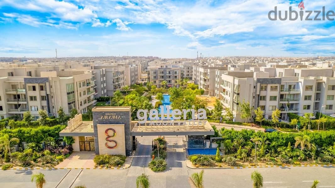 Fully finished ground floor apartment with garden (immediate delivery)   in Galleria Residence Compound  Bua: 157  meters, garden 60  meters  ( 3rooms 2