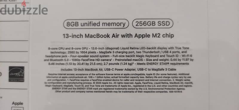 MacBook Air M2 sealed 2
