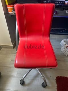 Red leather high quality chair
