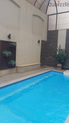 Furnished duplex hotel villa with private pool for rent