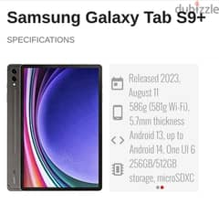 Samsung Galaxy tab S9 + with pen 0