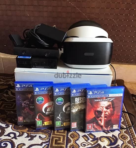 نظارة بلايستيشن VR PS4  وارد السعودية مع 5 شرايط العاب مميزة 0