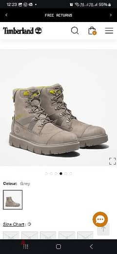 Timberland boot grey limited edition