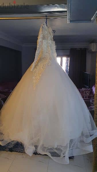فستان زفاف خامه جميله جداا و موضه جدااا 4