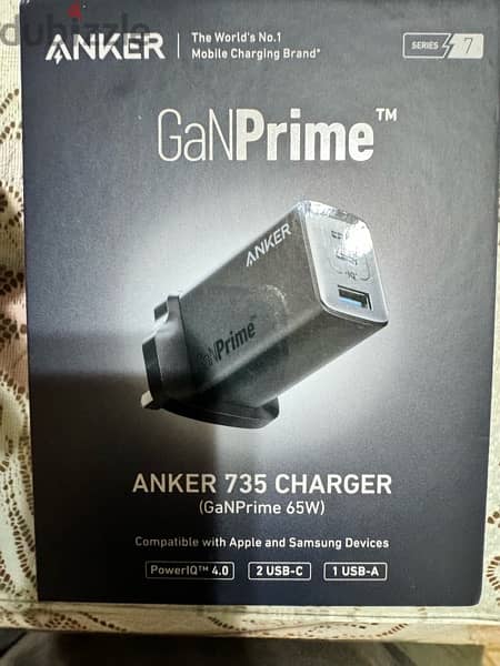 Sealed Anker Chargers 65w (series 7 and GaN prime) and  30w 1