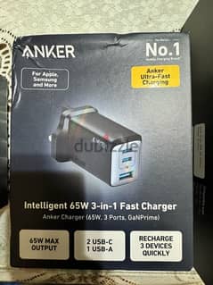 Sealed Anker Chargers 240w and 65w (series 7 and GaN prime) and 30w 0