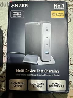 Sealed Anker Chargers 240w, 65w (series 7 and GaN prime) and  30w