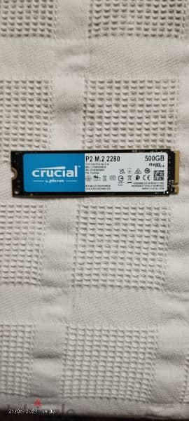 Crucial P2 500GB 3D NAND NVMe PCIe M. 2 SSD 3