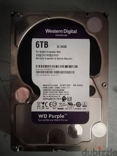 HDD 6tera western purple
