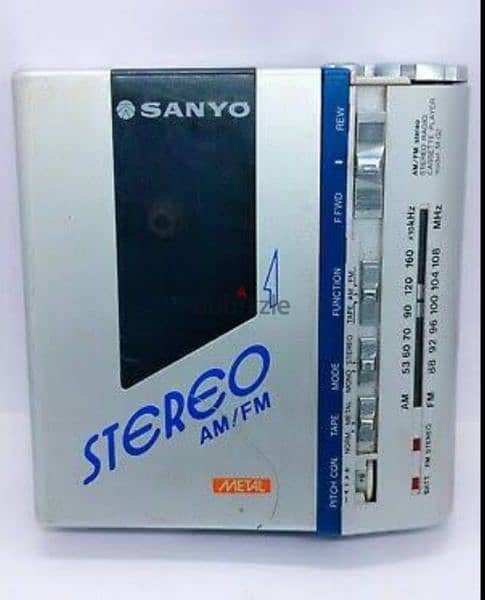 مشغل كاسيت وراديو استريو ياباني walkman Sanyo MG2 0