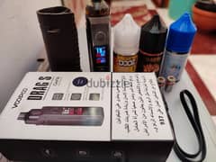 VooPoo drag s + 2 tanks dl & mtl + 2 coils + 3 juice + box + cable