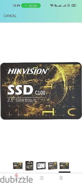 هارد SSD بسعة 120 جيجابايت 2.5 بوصة ساتا 3.0 من هيكفيجن