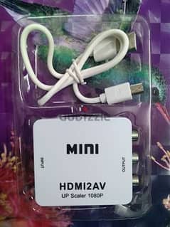 محول موصل HDMI الى اوديو فيديو/مركب من CVBS S - فيديو ار سي ايه، ان تي 0