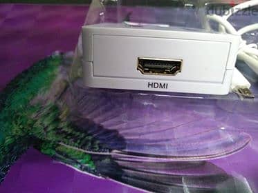 محول موصل HDMI الى اوديو فيديو/مركب من CVBS S - فيديو ار سي ايه، ان تي 5