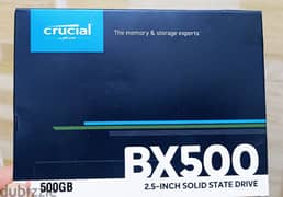 هارد SSD crucial 500Gb جديد