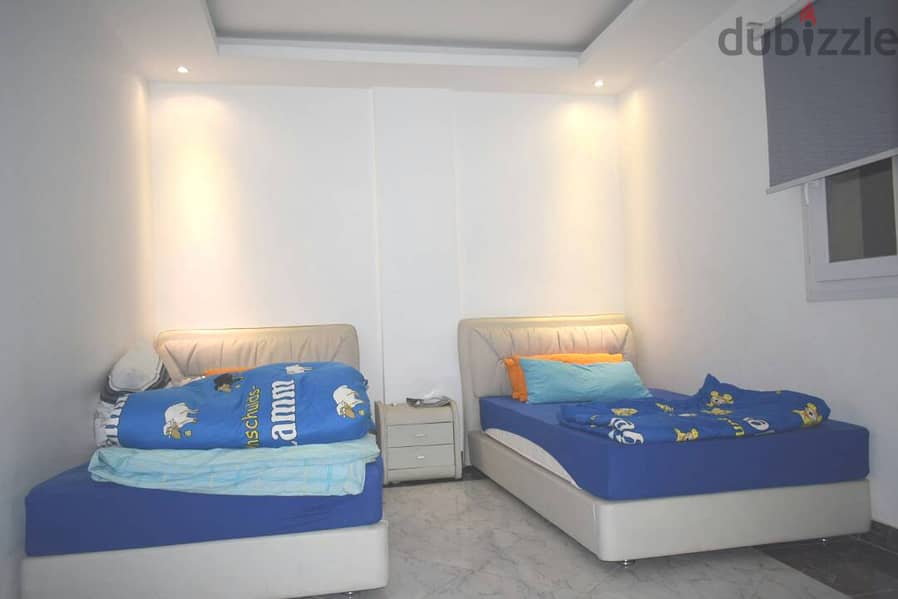 دوبلكس فاخر مفروش بحمام سباحة بالتجمع Luxury Duplex Rent 54,000 & Poo 10