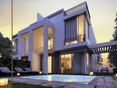 villa for sale ready to move 310m on land 405m in lac ville compound_elgabry in front of el sheikh zayed in installments
