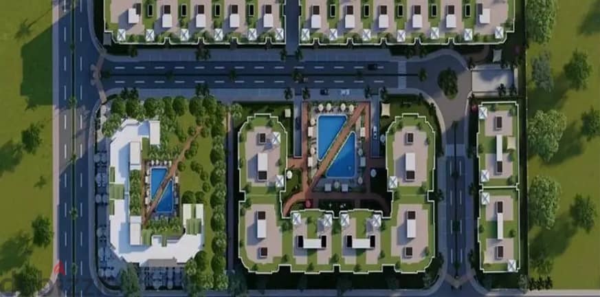 للبيع شقة موقع مميز في الشيخ زايد تقسيط حتى 9سنوات Compound Rovan 4