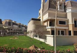 S villa for sale with garden in Saray, New Cairo