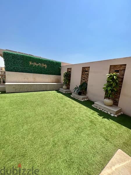 FOR RENT Ultra Super Lux fully furnished roof in Banafseg villas 11