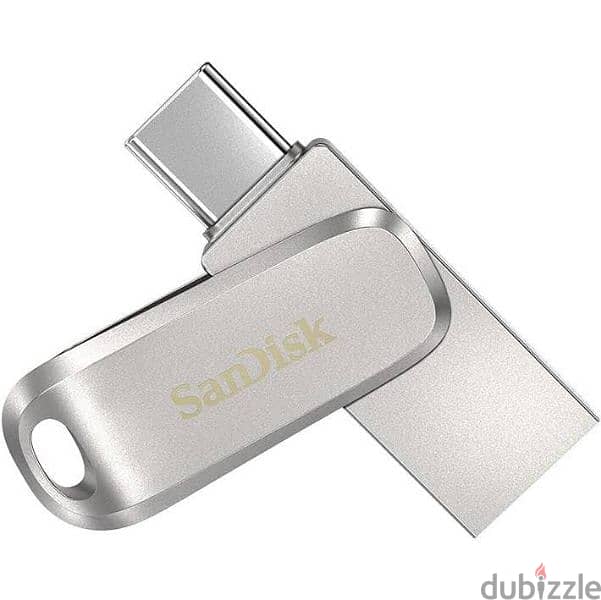 بسعر خيالي فلاش ميموري SanDisk Luxe Type C سعه 256 جيجا بايت بمخرجين 2