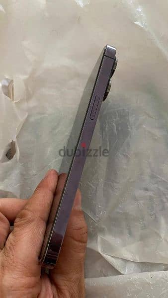 iphone 14 pro max 256g-dul sim- deep purple like new guarantee to 22-9 5