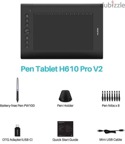 Huion H610 pro V2 drawing tablet 0