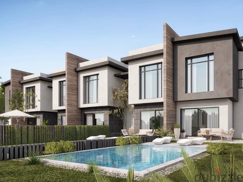 دوبلكس للبيع 195م+100م جاردن في التجمع الاول امام الرحاب كمبوند كريك تاونDuplex for sale195m+100m G in new cairo front of Al-Rehab Creek Town Compound 8