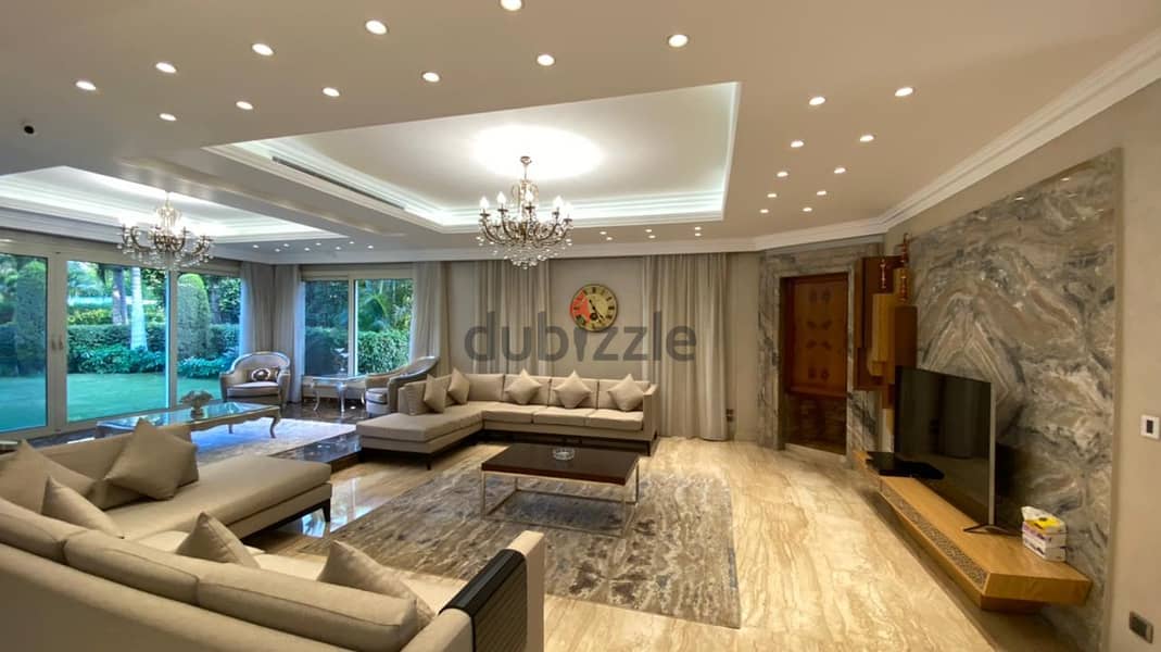 Classy villa for rent fully furnished to the highest levels in Katameya Dunes New Cairo فيلا للإيجار في قطامية ديونز التجمع الخامس متشطبة بذوق رفيع 2