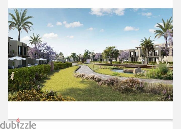 Townhouse for sale 396 m with swimming pool in Golf View in the heart of Sheikh Zayed next to Al Gezira Club in installments over 8years 6