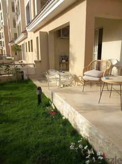3room apartment with garden 220 meters for sale in the best location in Sarai Compound next to New Cairo City