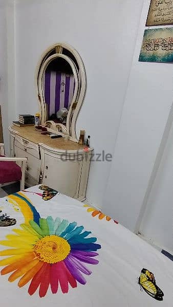 غرفة نوم روجينا خشب زان بالكامل عمولة لونها  اوف وايت 6