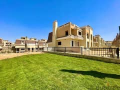3 Floors Villa With Panoramic View For Sale With 8 Year Installments In Sarai New Cairo