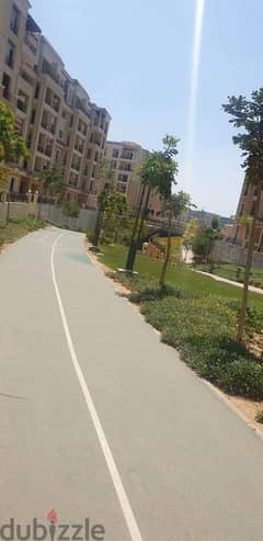 Two-room apartment for sale with 111 sqm garden + 129 sqm garden on a distinctive view in Sarai Compound, New Cairo 0