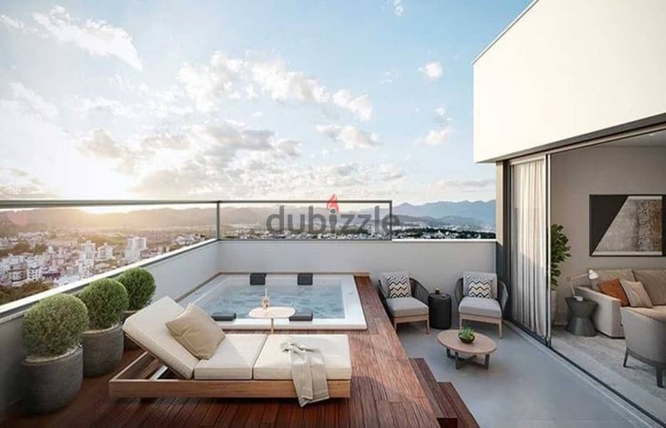 For sale apartment panorama 155m with private garden in Rivali Compound 7