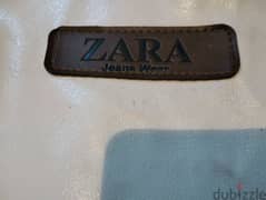 شنطة جلد بيضاء ماركة Zara 0