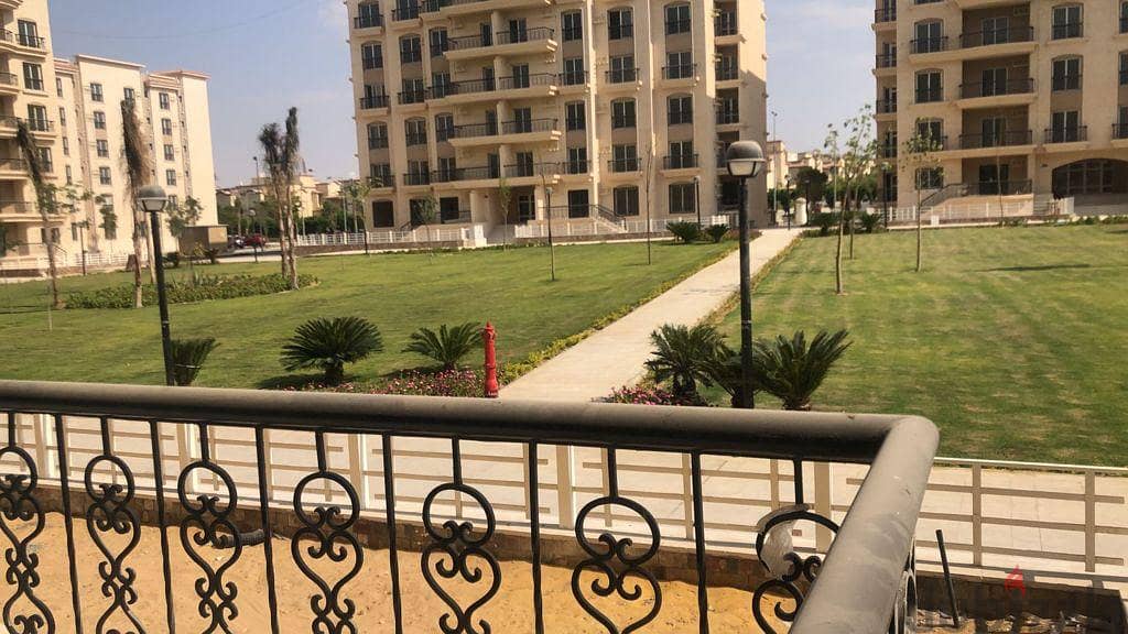 Available apartment for ownership in Al-Rehab City, View Garden, the most prestigious area of ​​Al-Rehab, ground floor with garden 10