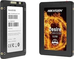 SSD Hikvision Desire 512 GB جديد متبرشم 0