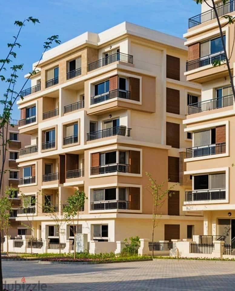 With a 42% discount, a distinctive apartment for sale in the heart of the settlement, Taj City, on the Suez Road, directly in front of Cairo Airport, 5
