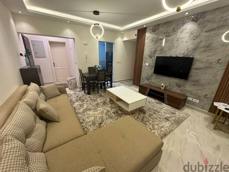 Furnished apartment for rent in Madinaty, 107 meters, in the newest phase of Modern Madinaty 2