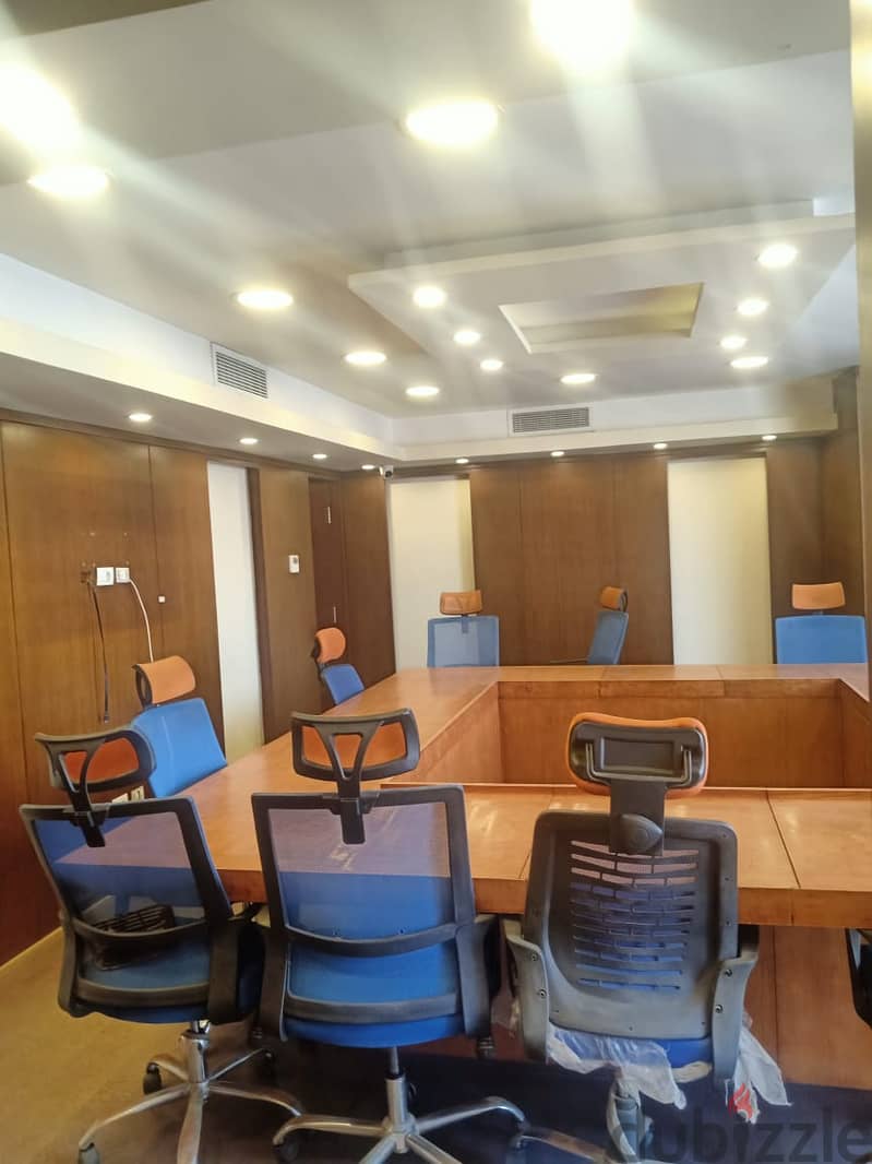 مكتب مفروش 300 م للايجار في مدينة نصر علي شارع رئيسي Nasr city 3