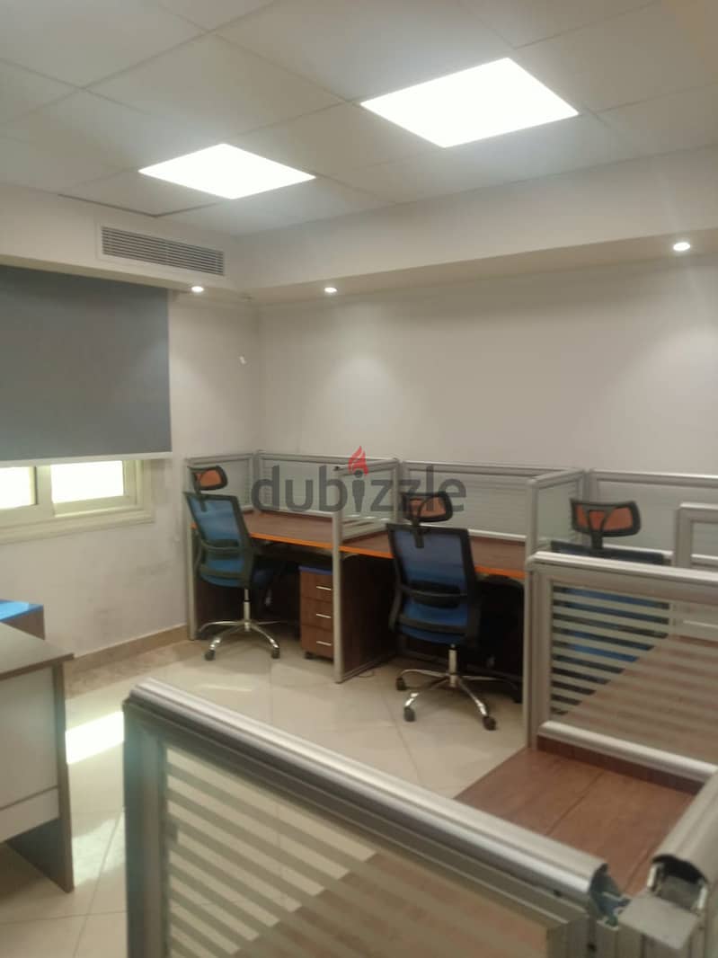 مكتب مفروش 300 م للايجار في مدينة نصر علي شارع رئيسي Nasr city 16