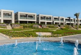 For sale, ultra-modern, finished chalet with garden, view, lagoon, in La Vista, Ras El Hekma | The view goes to the hekma | North Coast