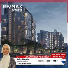 Resale fully finished apartment in 205 Arkan Palm - ElSheikh Zayed