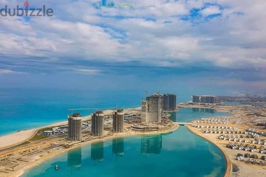 Apartment for sale in Al Alamein Towers with a , direct to the sea, with an area of ​​217 square meters, fully finished, with air conditio 1
