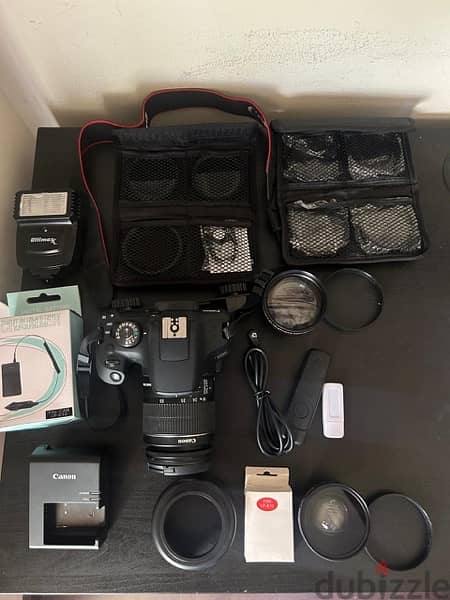 Canon EOS REBEL T7 brand new (opened) + accsesories 1