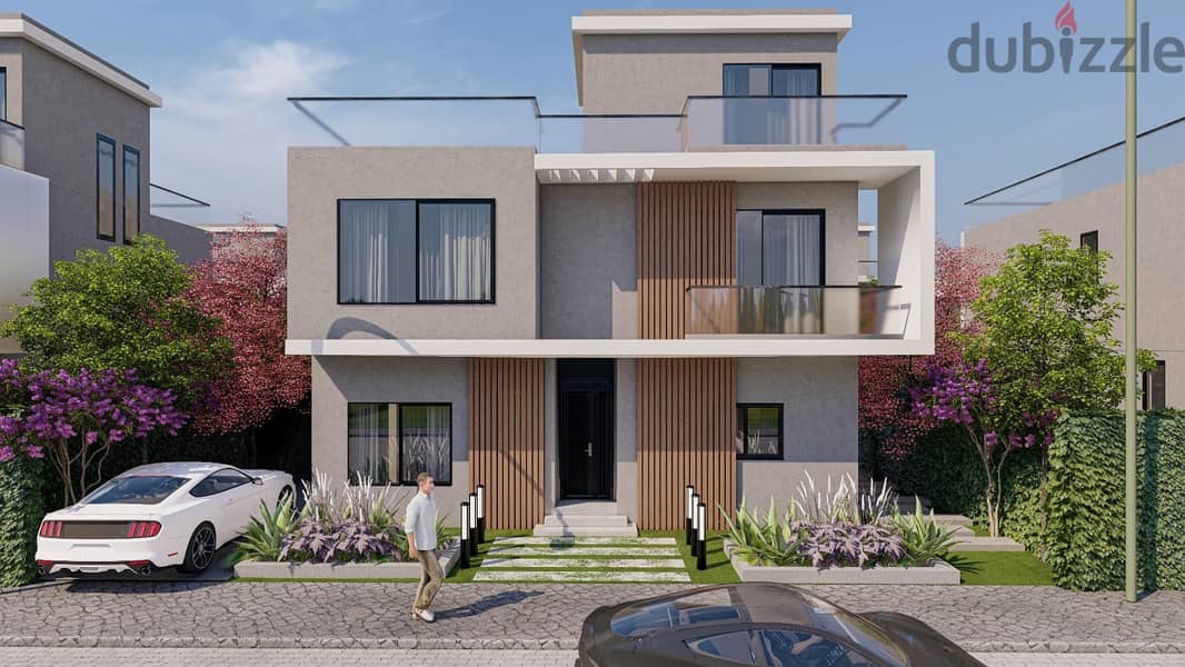 A luxury villa in Sheikh Zayed at a competitive price and comfortable installments next to Mountainview Compound 11