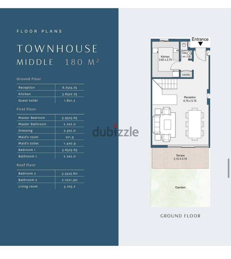 FOR SALE | TOWNHOUSE MIDDLE | 180 sqm | RIVERS | TATWEER MISR | NEW ZAYED | GIZA 6