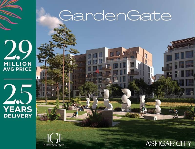 شقه للبيع فى جاردن جيت اكتوبرApartment for sale in Garden Gate October 6