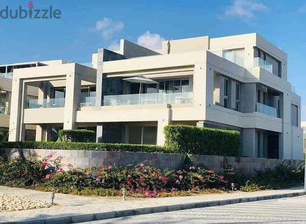 ready to move - chalet for sale in la vista ras el hikma ,north coast , sea view &lagoon (3BR) with installments , fully finished high quality 5